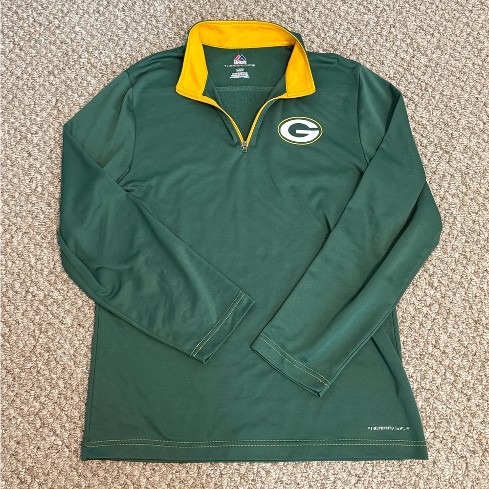 Green Bay Packers Thermabase Pullover 1/4 Zip NFL Football
